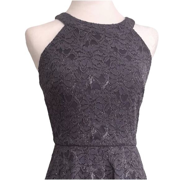 BCX Size 3 Formal Dress Macys NWT Slate Gray Glitter Spring Formal Promotion - Picture 1 of 8